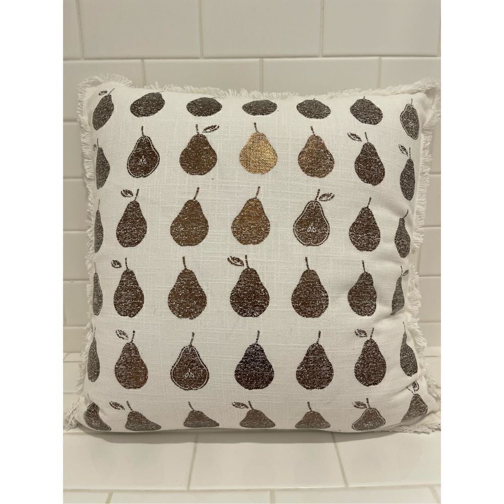 Banana Republic ‘partridge in a pear tree’ Christmas pillow - Picture 2 of 2